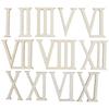 12pcs 7CM Wooden Roman Numerals Wooden Chips Vertical Bars Wood Craft Decorations Self Adhesive DIY Clock Numbers