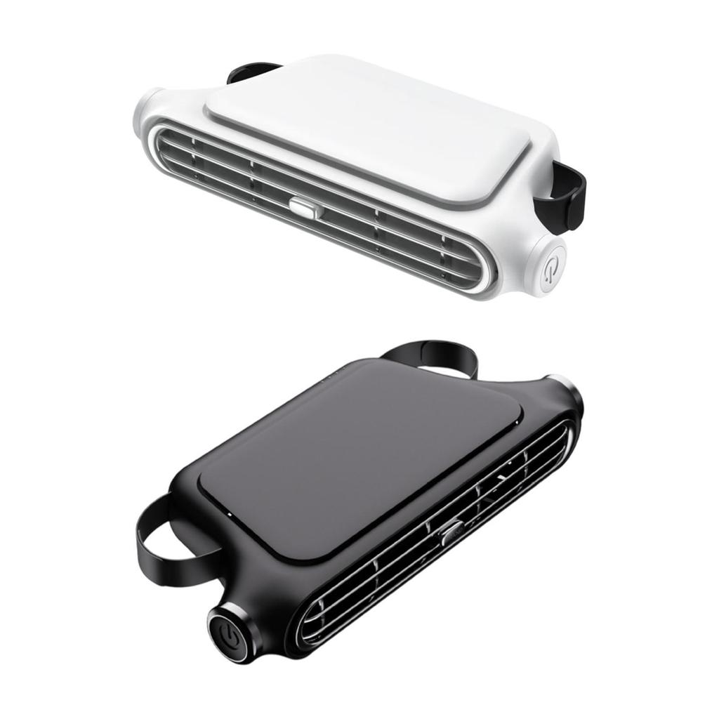 Auto Seat Fan for Backseat Driving Cooler Car Interior Camping Outdoor Summer Space Saving Automotive 3 Speeds USB Cooling Fan
