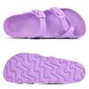 Fashion Smile Double Buckle Sandals Men EVA Flat Slippers Men Comfy Slide Sandals Men Lightweight Thick Non Slip Sole Sandals For Women