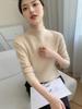Light & Soft Textured Women's Baby Cashmere Sweater: 10 Colors, 7 Stitches, Rolled Collar, Thickened Knit, Fluffy & Cozy Base Layer