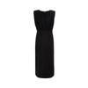 VEROMODA Elegant Mesh Splice Sleeveless Little Black Dress