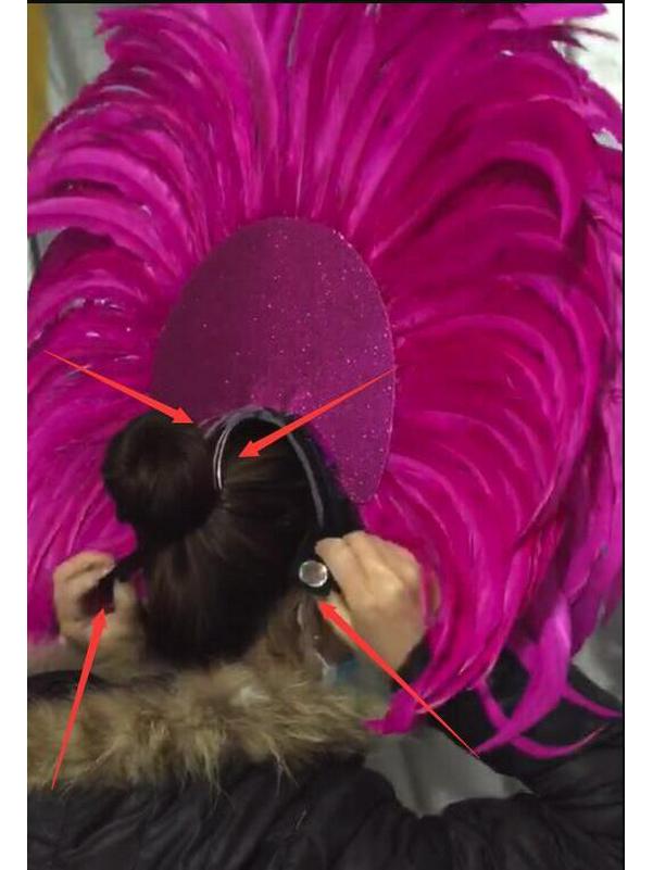 Samba Feather Headdress: Carnival, Masquerade, or Halloween Costume Hat with Wings