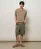 GENERALIDEA Man Temperature Cut Cool Button Collar Half Knit [Taupe] / Gf2Mkp013