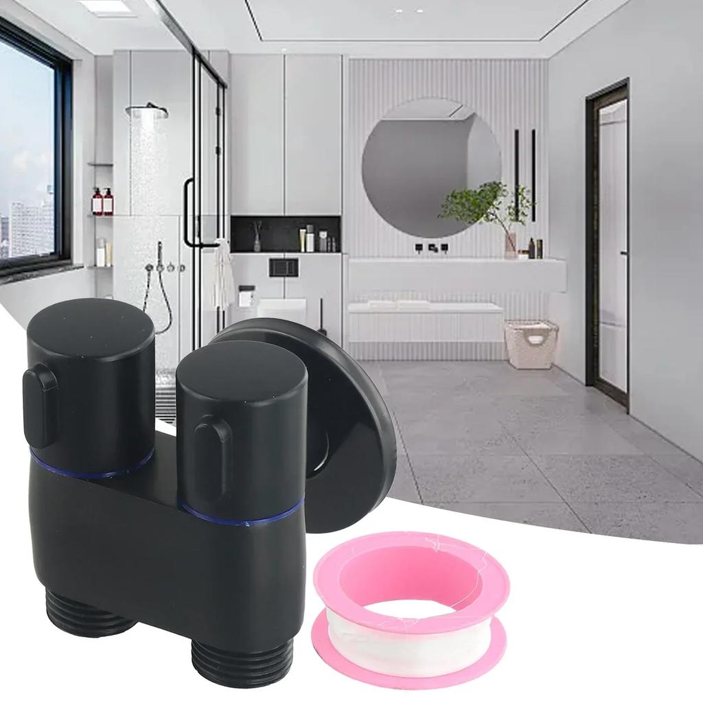 Convenient Dual Socket Double Control Washing Machine Faucet G12 1 In Two Out Suitable for Bathroom Toilet Bidet Sprayer