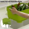 1Pieces Household Simple Portable Vegetable Washing Basket Set – Thickened Kitchen Drain Basket, Mobile Vegetable Cleaner