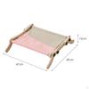Cat Window Perch Hammock Durable with Wood Frame Space Saving Bed Lounge for Kitten