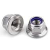Nylon Insert Flange Lock Nuts Stainless Steel Serrated Nuts New Fastener Nuts  GB Standard
