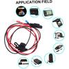 Cavo SAE Doppio Cavo di Estensione USB Doppia Interfaccia SAE Cavo Cavi Batteria Cablaggio Terminale Cavo di Estensione SAE Cavo Caricabatterie ABS per Moto