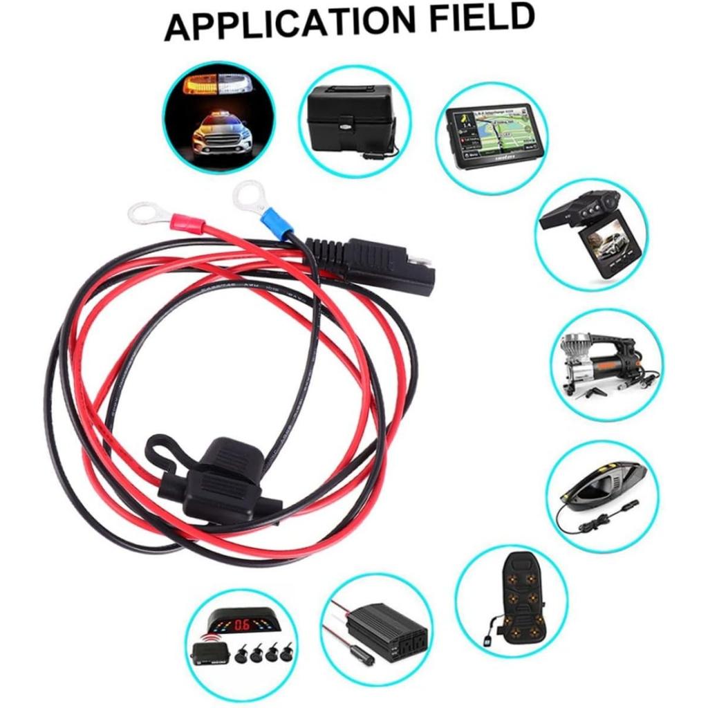 Cavo SAE Doppio Cavo di Estensione USB Doppia Interfaccia SAE Cavo Cavi Batteria Cablaggio Terminale Cavo di Estensione SAE Cavo Caricabatterie ABS per Moto