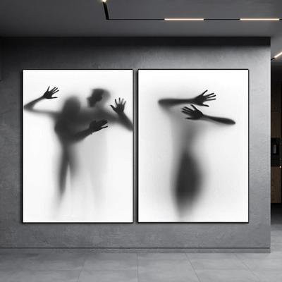 Moda moderna arte abstrata impressão tela pintura nebulosa figura pôster sala de estar corredor decoração para casa pintura parede sem moldura