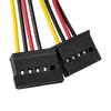 2.5 Dual SSD to 3.5 inch Bracket Frame HDD Mount SATA Cable Data Power Cord