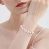 Lightweight Adjustable Chain Bracelet With Sparkling Star Elf Charm Faux Pearls Design For Casual Party Occasions
