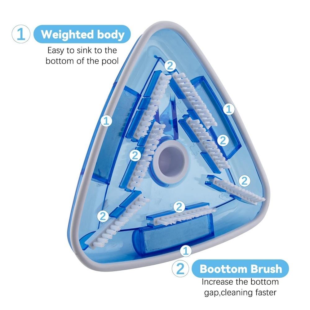 Swimming pool sewage suction head forHayward transparent triangle