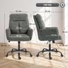 Ergonomic Office Chair, Height Adjustable, Wide Seat, Rocking Function, Dark Green