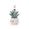 Apricot Lamb Colorful Potted Aloe Vera Cute Soft Keychain Plush Toy, Perfect for Boys and Girls, Fits Kids' Backpacks and Purses, 13cm