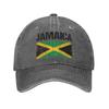 Washed Baseball Cap Jamaica Flag Spring Trucker Hat For UnisexTeens  Street Style Outdoor Sport Sun Baseball Caps