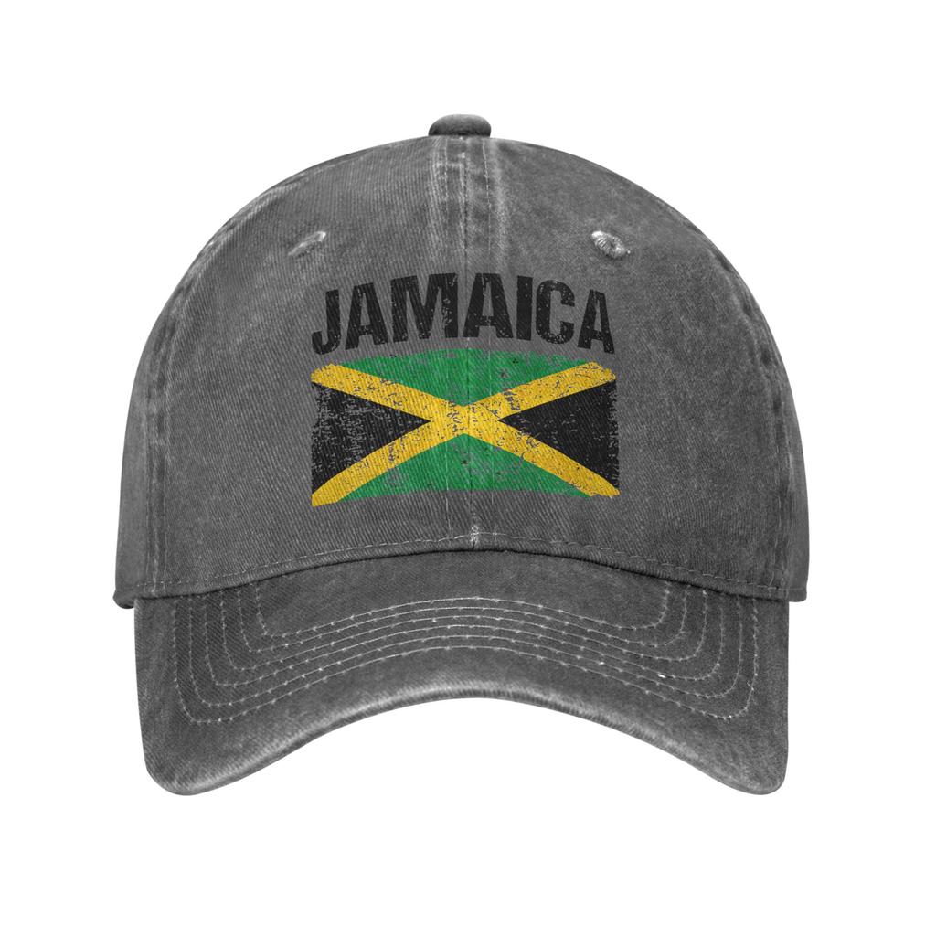 Washed Baseball Cap Jamaica Flag Spring Trucker Hat For UnisexTeens Street Style Outdoor Sport Sun Baseball Caps