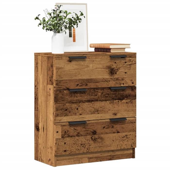 VidaXL Buffet vieux bois 60x30x70 cm bois d'ingénierie, meuble de rangement, placard, meuble d'entrée, meuble buffet, meuble 856834