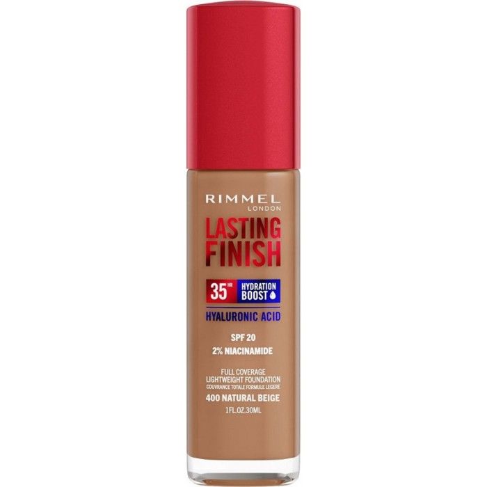 RIMMEL Fond De Teint Liquide 400 Natural Beige SPF20 Lasting Finish 30ml