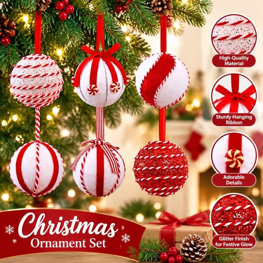 Glitter Christmas Ball decoration 8CM Christmas Spheres Decor Party Decoration