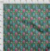 oneOone Cotton Flex Gray Fabric Pineapple Fabric For Sewing Printed Craft Fabric By The Yard 40 Inch