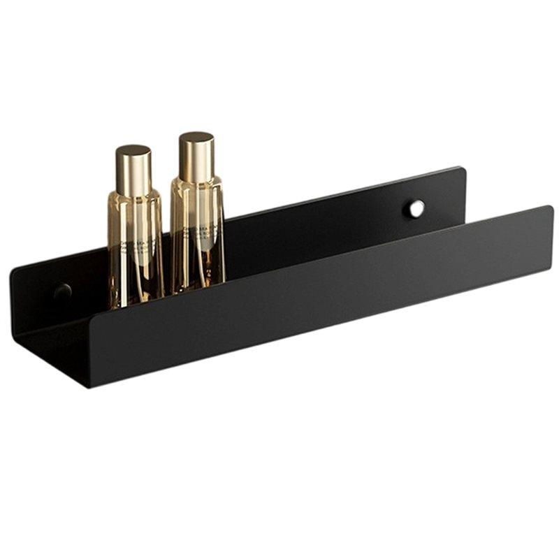 AB34-Wall Mounted Shelf Stainless Steel Bathroom Organizer Towel Rack No Drill For Toilet Bathroom Vanity Storage