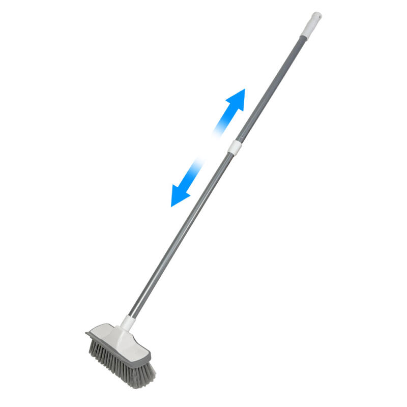 Hård Rengöringsborste Längd Justerbar Toalett Badrum Golv