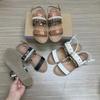 Fashion Bohemian Style Summer Leather Women Shoes 2025 Fashion Beaded and Braided Elements Flat Bottom Brand Casual Ladies Sandals