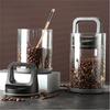 Clear Container Coffee Cans Vented and Vacuum Sealed Beans Fresh Keeping Tank Moisture Proof Storage