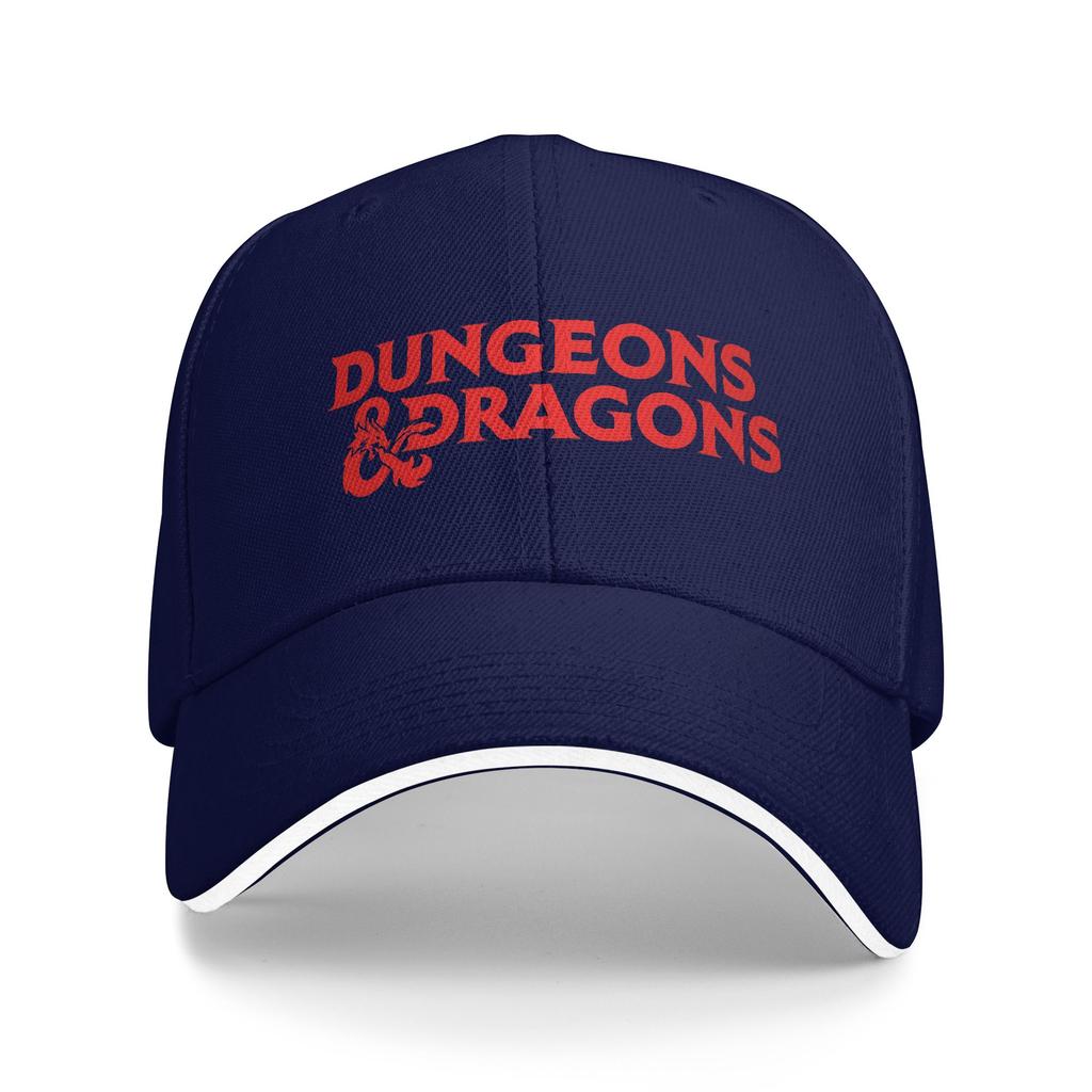 Dungeons Dragons Logo 2 Baseball Cap Female Male Print Trucker Hat Summer Fitted Retro Outdoor Gym Sun Snapback Cap