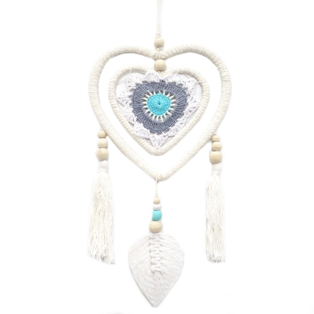 Dreamcatcher Blue Heart Handmade In Bali