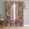 Barbershop Design Element Sheer Curtains For Living Room Modern Fashion Valance Curtains For Kitchen Tulle Curtains