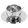 Anti‑Scald Stainless Steel Coffee Cup Mugs Cups with Spoon Saucer Set Tableware
