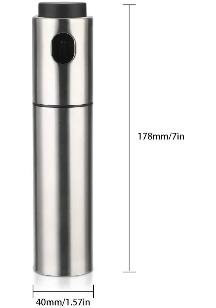 100ML 304 Stainless Steel BBQ Olive Oil Spray Diffuser For Kitchen Dispenser Bottle Squirt Container Vinegar Fuel Injection Pot