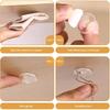 200 Pcs Adhesive Ceiling Hooks, Self-Adhesive No-Drill Hanging Hooks, Damage-Free Removable Small Things for Ceiling Decor Party Wedding Festival