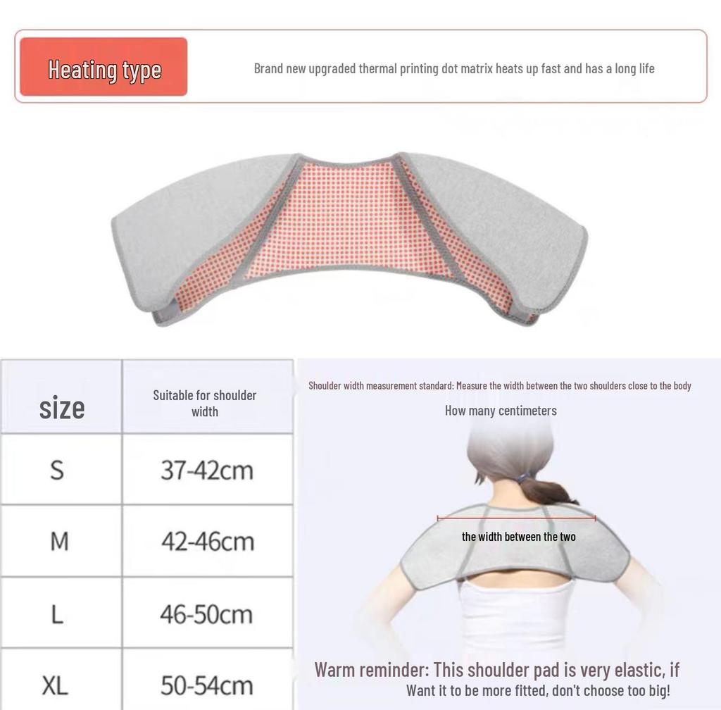 Self-Heating Shoulder & Neck Cape: Warm, Thickened Pure Cotton, Hot Compress for Winter Cold Protection - Unisex
