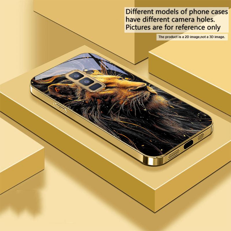 

Zhenshan Spirit Beast For Samsung Galaxy S26 S20 FE S21 S22 S23Plus S24 Ultra 25Ultra S21+ S9 S22 S8 S23 Golden glass phone case Galaxy S9+