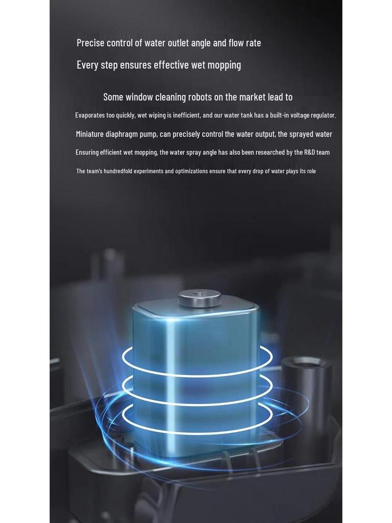 New Ultra-Thin Double Spray Intelligent Window Cleaning Robot for Households