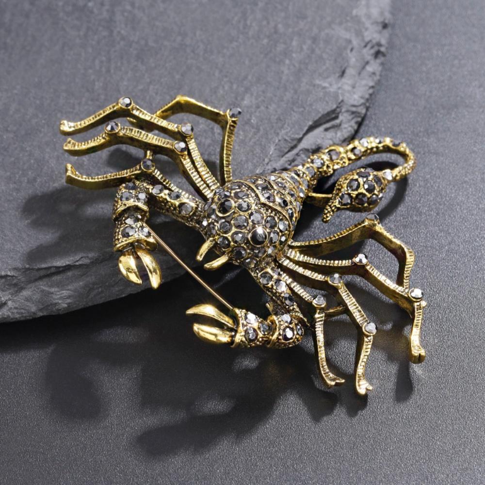 Exaggerated Scorpion Brooch Personalized Fashion Men's Suit Jacket Coat Chest Flower Collar Needle for Wholesale