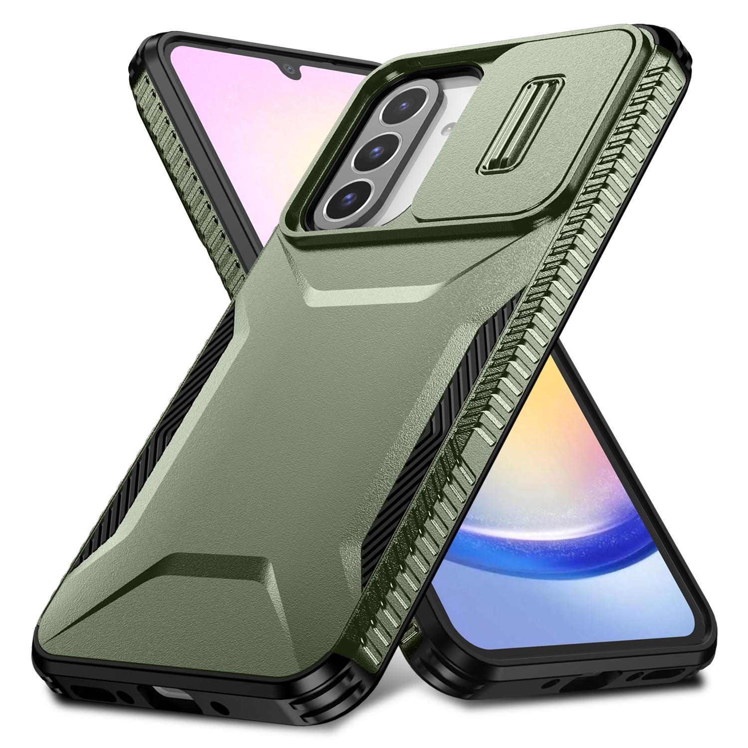 

For Samsung Galaxy A26 5G Case Camshield TPU+PC Phone Cover Non-Slip Side Edge Black