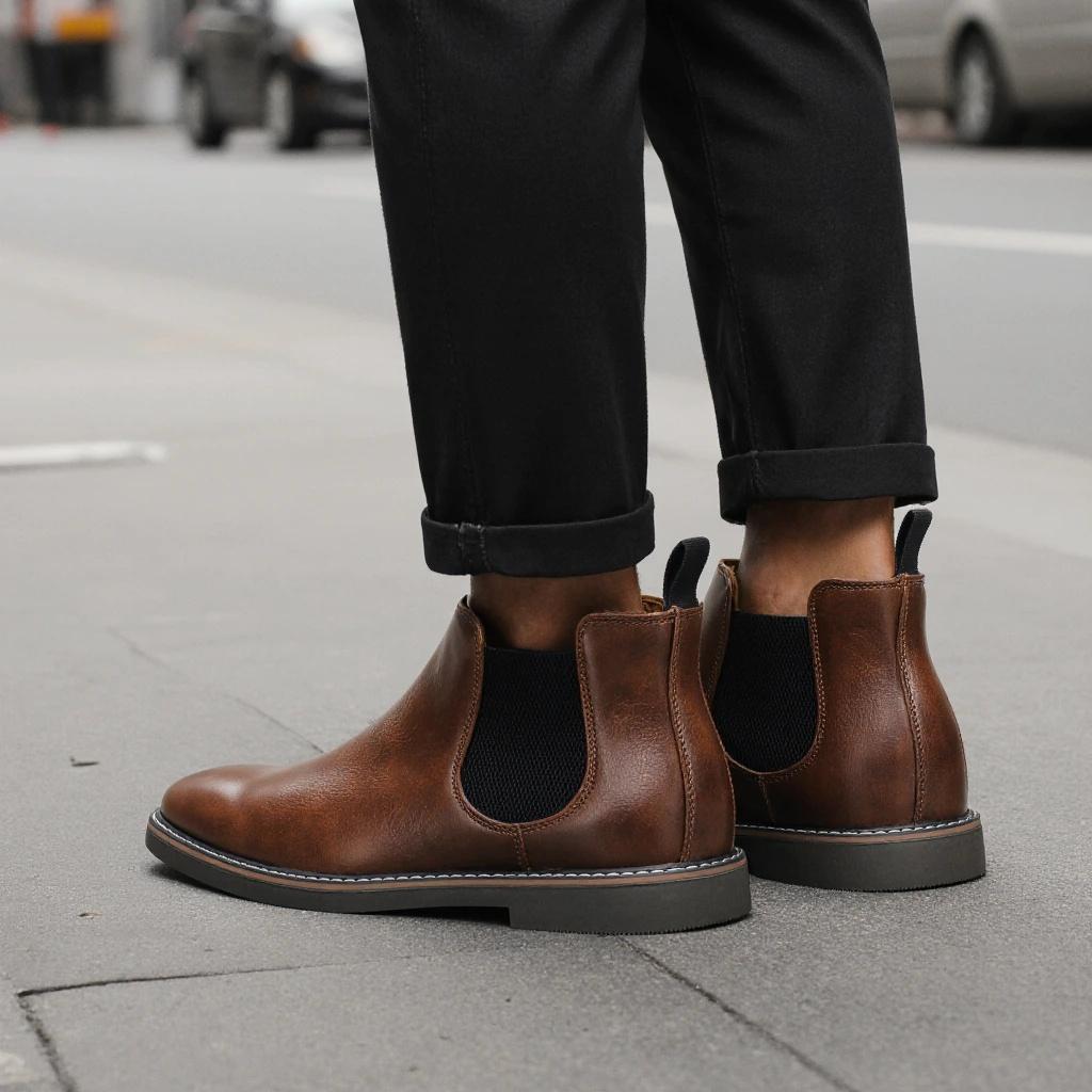 Chelsea Boots Men 2026 Retro Brand Comfortable Fashion Casual  Chelsea Boots