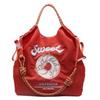 Fashion Solid Exquisite Embroidery Donut Sweet Shoulder Bags for Women 2026 Hot Sale Large Capacity Portable Elegant Tote Bags