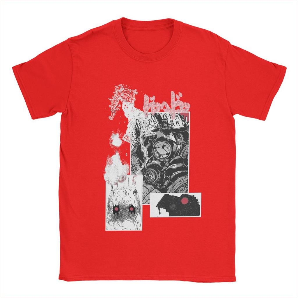 Dorohedoro Hindernisse T-Shirts Herren Anime Genial 100% Baumwoll-Tees Rundhals Kurzarm T-Shirt Geschenkidee Kleidung