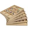Jewelry Display Tray with Cross Ring Storage for Bracelets & Earrings