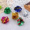 24/12Pack Colorful Crinkle Balls Sound Tin Paper Toy for Cat Durability Vocalization Dolls Playing Interactive Bite Squeak Toys