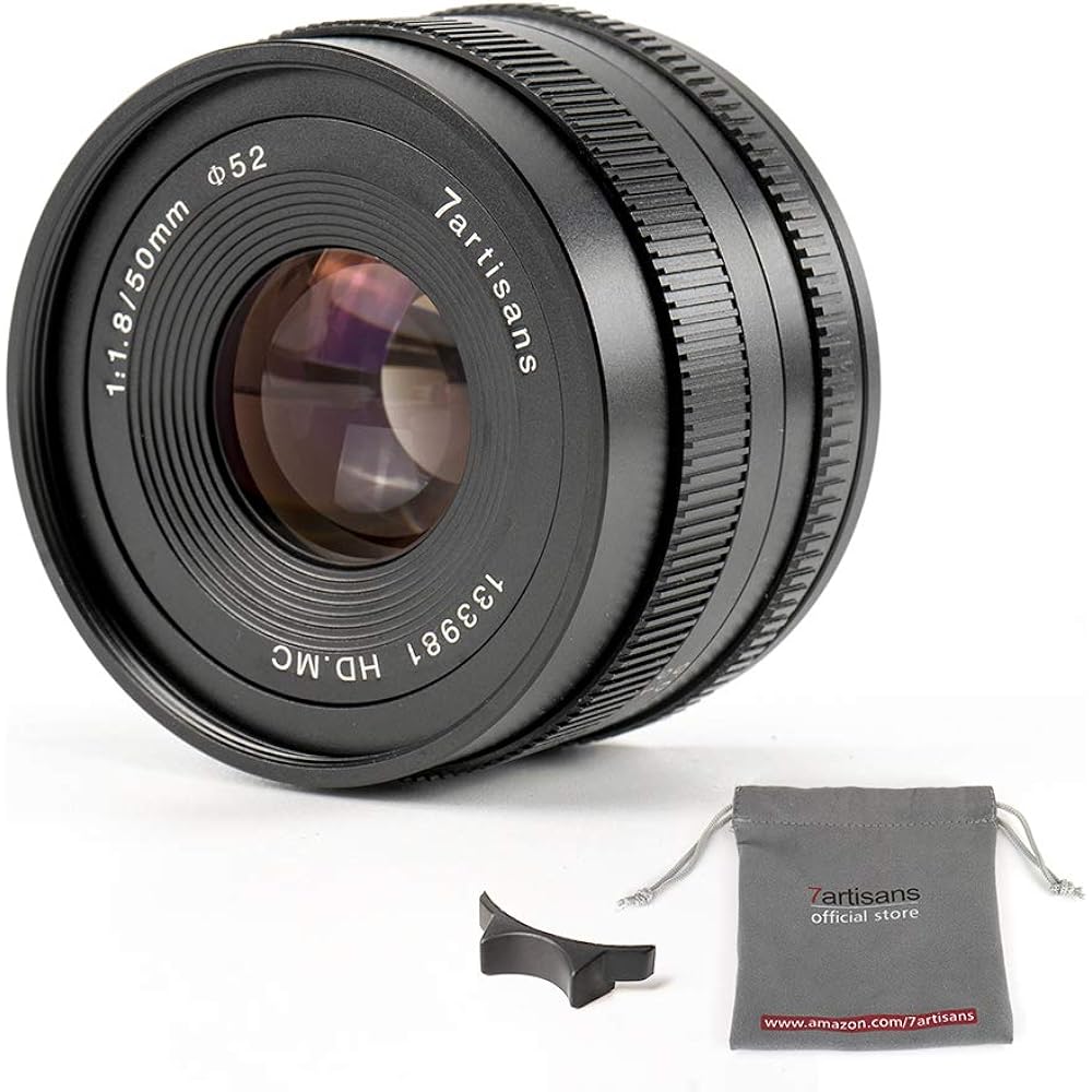 

7artisans 50mm F1.8 APS-C manual fixed lens for Sony E-mount mirrorless cameras Sony A6500 A6300 ...