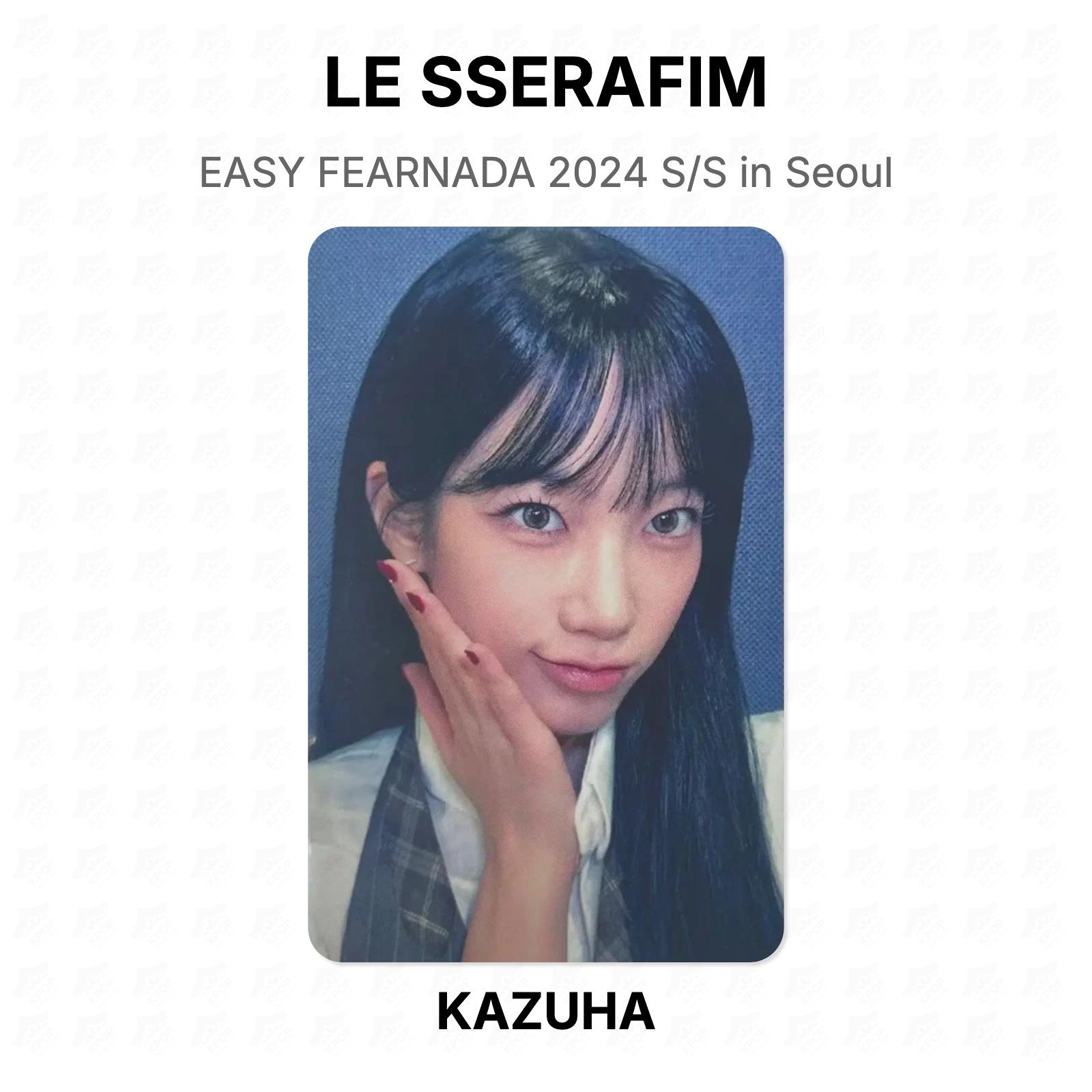 LE SSERAFIM EASY FEARNADA 2024 S/S in Seoul Official Photocard KAZUHA