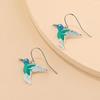 Blue Gradient Mini Hummingbird Necklace & Fresh Spiritual Earrings