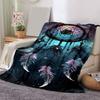 1pc Dream Catcher Printing Lightweight Flannel Blanket, Comfortable and Warm Blanket, for Camping Sofa Bed and Couch Office, Gift