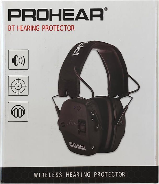 PROHEAR 030 Cuffie Bluetooth da Tiro Antirumore Cuscinetti Auricolari Sostituibili, SNR 27dB, NRR 22dB, Riduttore Elettronico di Rumore